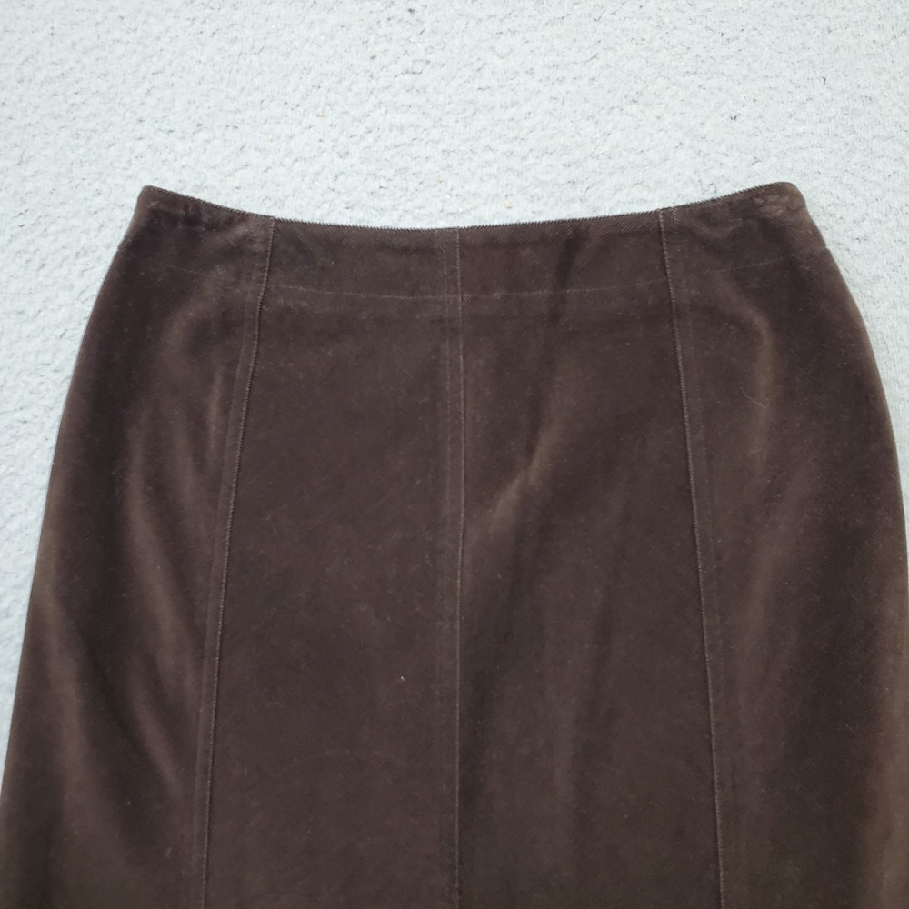 The Limited A-Line Skirt Womens Size 6 Brown Corduroy‎ Stretch Fitted Classic - Picture 8 of 8